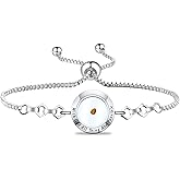 FAADBUK Christian Mustard Seed Bracelet Christian Gift With God All Things Are Possible Mustard Seed Jewelry Bracelet Religious Gift Jewelry