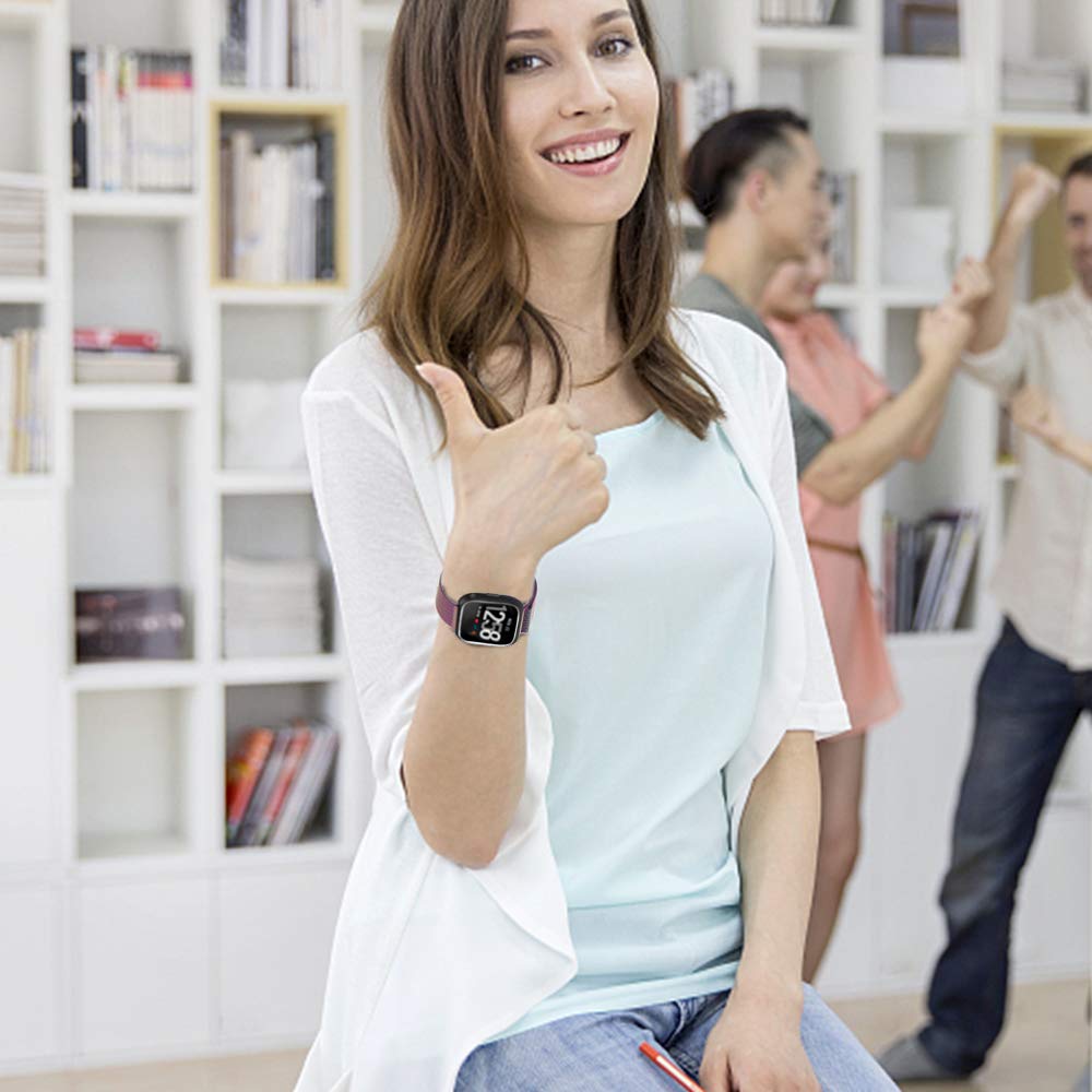 ChicGuide Fitbit Versa Armband, Milanese Fitbit Versa Ersatzarmband Edelstahl Fitbit Versa Armbänder (Bunt, Small)
