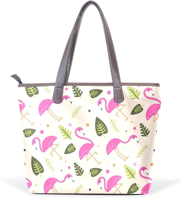 Flamingo Women's Fashion Large Tote Ladies Handbag Shoulder Bag Amazon