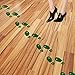 St.particks Day Decorations, Konsait St.Patrick Leprechaun Footprint Floor Decals Removable Shamrock Foot Stickers for Window Walls Saint Patty's Day Party Favors Supplies Decoration(16 Pairs)