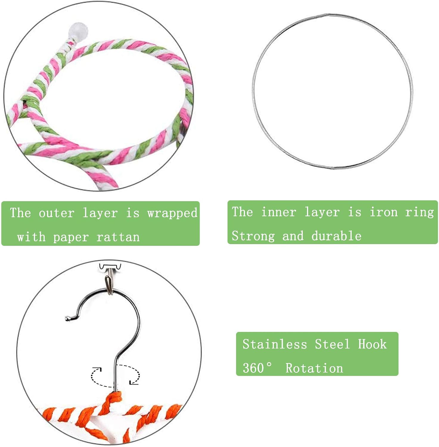 Bird Swings Stand, Toys for Birds Birdcage Perches Hanging Ladders Climbing Toys for Parrot Budgies Parakeet (Randomly Color) - Image 4