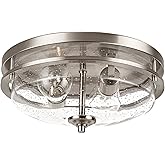 Edwarmlux Flush Mount Ceiling Lights, 2-Light Farmhouse Close to Ceiling Light, Industrial Ceiling Lighting Fixture for Kitch