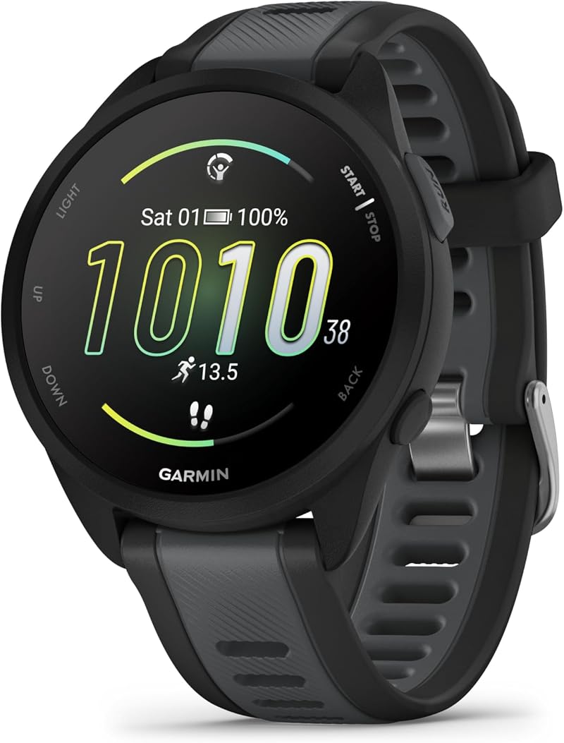 Garmin Forerunner 165 Music GPS Running Watch 43mm AMOLED Black