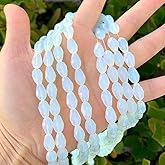 120pcs Czech 12mm Faceted Teardrop Crystal Glass Loose Beads Spacer White Opal for DIY Jewelry Craft Making CCT-1234