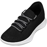 CALTO Men's Invisible Height Increasing Elevator Shoes - Black/Grey Ultra Lightweight Sporty Sneakers - 2.4 Inches Taller - Q082 - Size 6 D(M) US