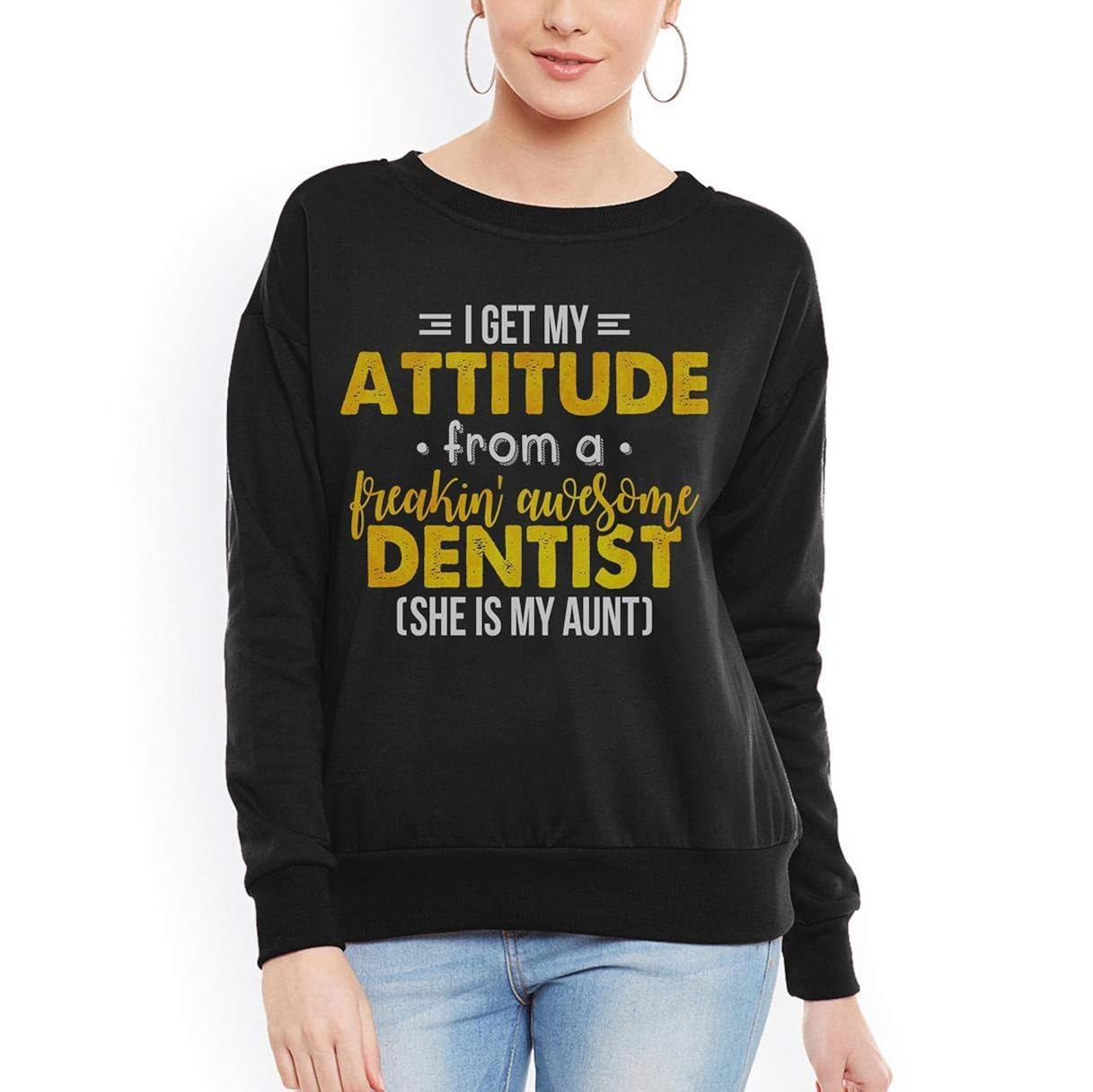 Big Discount Doryti Freaking Awesome Dentist She Is My Aunt Women Sweatshirt Tee 60 Off Www Fasmr Ro