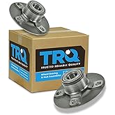 TRQ 2 Piece Rear Wheel Bearing & Hub Assembly Set Compatible with 2000-2006 Nissan Sentra