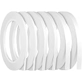 6 Rolls Double Sided Tape for Crafts, 3 Sizes - 1/8 In, 1/4 In, 3/8 In | Two Sided Sticky Adhesive Tape Thin for Scrapbooking