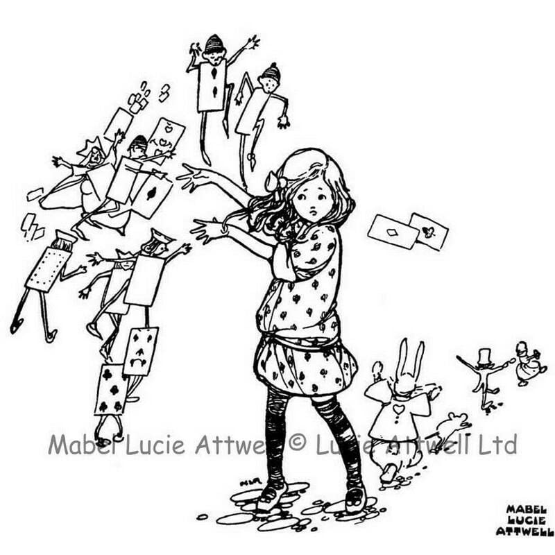 Mabel Lucie Attwell Cut of Her Head Stamps