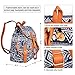 Vbiger Canvas Backpack for Women & Girls Boys Casual Book Bag Sports Daypack (Elephant Blue.)