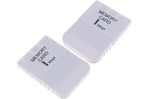 1MB Memory Card 15 Block for Sony PS1 Playstation 1 PSX Game System, 2pcs
