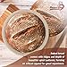 9 Inch Bread Banneton Proofing Basket,Scraper,Beginner E-book,Instruction Manual,Brotform Cloth Liner by Bakers’Luv–Rattan Rising Dough Basket Set –Artisan Homemade Sourdough Bowl Gift For Bakers