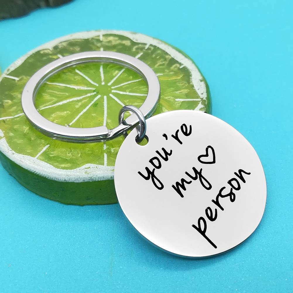 Couple Keyring Gift Best Friend Keyring You Are My Person Keyring for Couple Friends Christmas Birthday Gift Best Friend Gift Friendship Keyring Valentines Day Keyring Gift for Boyfriend Girlfriend - Image 5