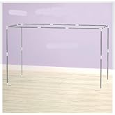 VEGIONES Canopy Bed Frame - Twin Bunk Bed Canopy with Post Poles and Curtains