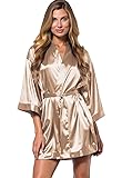 Turquaz Women's Bride Bridesmaids Robe - Satin