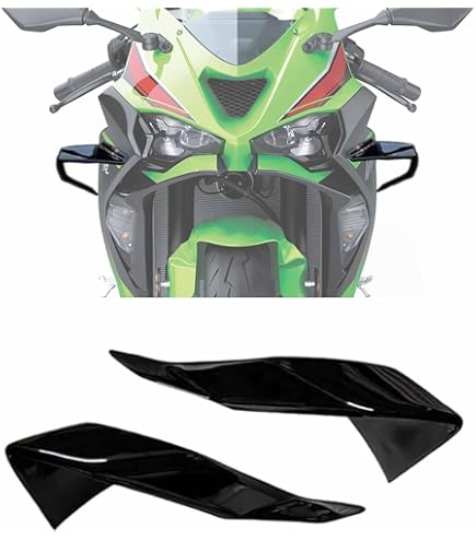 Amazon.com: Puig Downforce Spoilers for Kawasaki ZX-6R 09-18