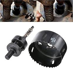 HOHXEN 92mm HSS Hole Saw,High Speed Drill Bit Hole