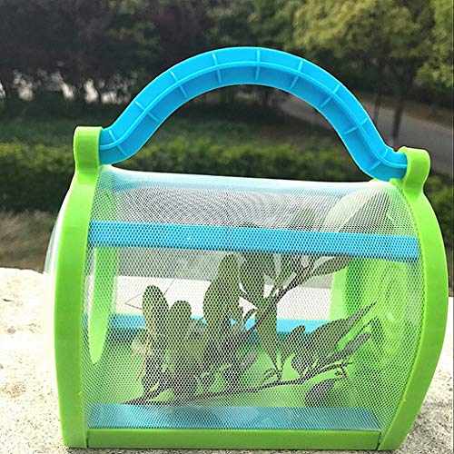 BlueStraw Kids Bug Catcher Critter Case, Portable Exploration Bug House Butterfly Dragonfly Cage Insect Collecting with Carrying Handle Outdoor Nature Educational Kit for Child Boys Grils Gifts