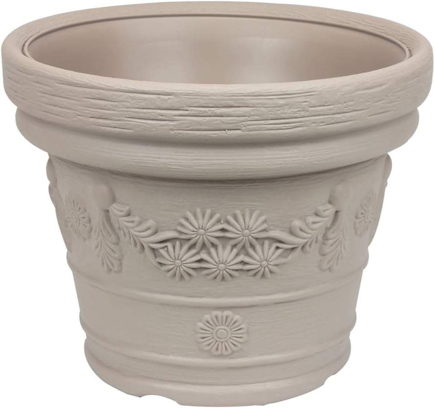 Massive Decora Outdoor Flower Pot, 35 cm, Mocca Amazon.co.uk Garden