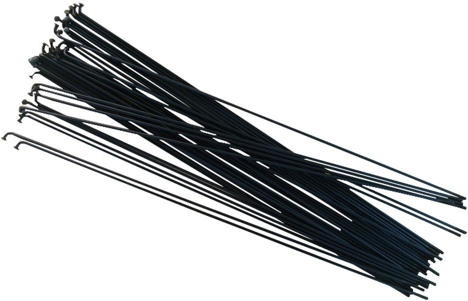 SLE SPOKES 250mm - 303mm, Set of 36 Galvanized Steel Black or Silver Bicycle, Bike Spoke