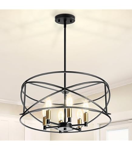 Pendant Light Fixture Dining Room Chandelier 5-Light Farmhouse