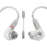 MEZE AUDIO ALBA | Wired Earbuds in-Ear Monitor Headphones for Audiophiles | USB-C Adapter Included | Smartphone Compatible | Noise Isolating | Ergonomic Metal Chassis