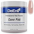 DeEnti Acrylic Nail Powder, 4oz Cover Pink Acrylic Powder Dip for Nails, Long Lasting Salon Quality, Bubble Free Professional Nail Powder for Manicure Nail Art, Fake Nails, Nail Carving & Extensions