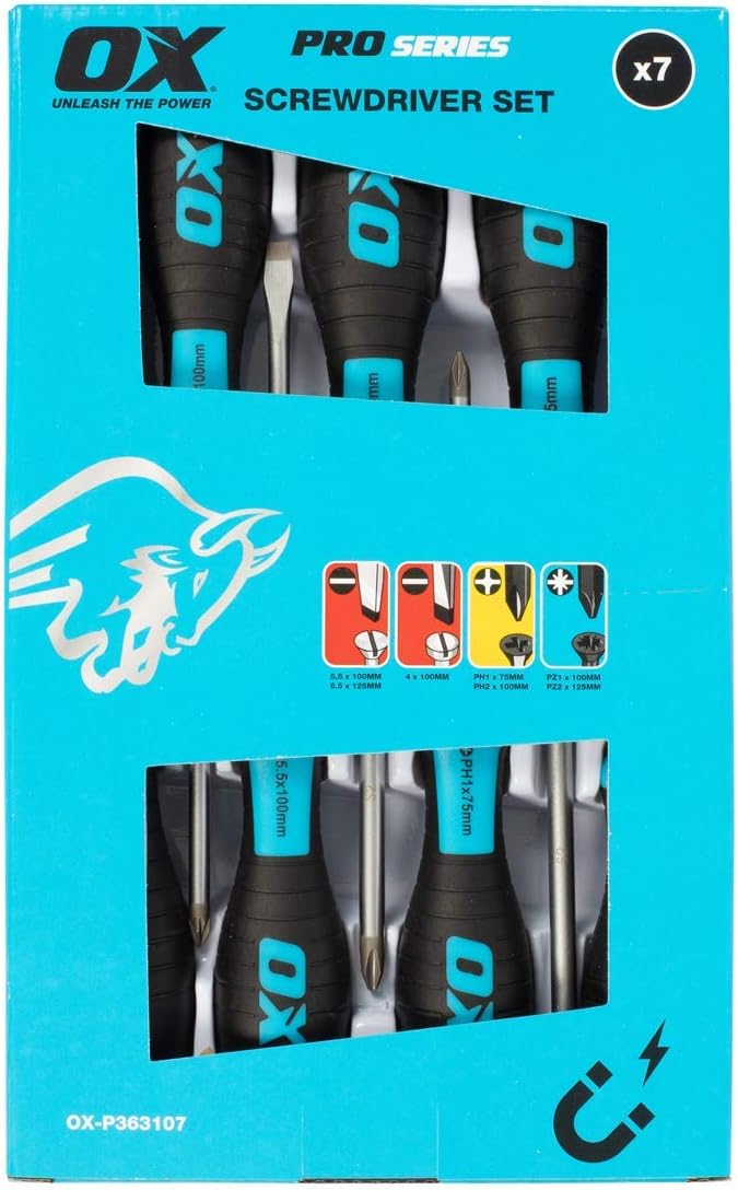 OX Pro Pozi Screwdriver PZ2x250mm, Multi-colour - Image 4