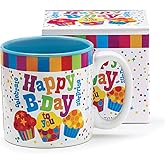 Burton and Burton 9728501 Happy Birthday to You Ceramic-Mug W/Box, Multicolor