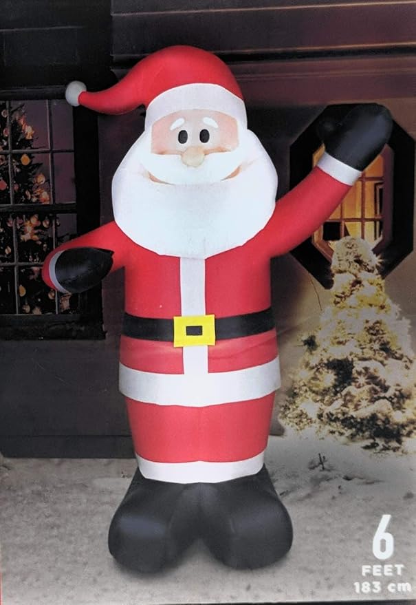 Amazon Com Walgreens Let Is Snow 6 Foot Lighted Inflatable Santa