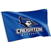Desert Cactus Creighton University CU Flag - 3 x 5 Feet Bluejays Banner, Indoor/Outdoor Durable Fabric, 100% Polyester Design (Style 3a)