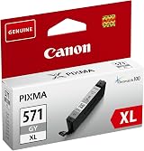 Canon CLI-571GY XL Ink Cartridge Grey High Original for Pixma MG575x MG685x view 2