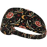 AIMASTZ Gothic Sports Headbands for Men Women Moisture Wicking Sweatband | Suit For Running Yoga Fitness Workout