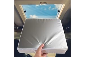 Safoner Waterproof RV Vent Insulator and Skylight Cover with Reflective Surface, Fits Standard RV Vents- 14x14 Inch (1 Pack)