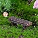 Cooltop 3pcs Wooden Benches Miniature Ornaments Fairy Garden Bonsai Decorations Dollhouse Accessories
