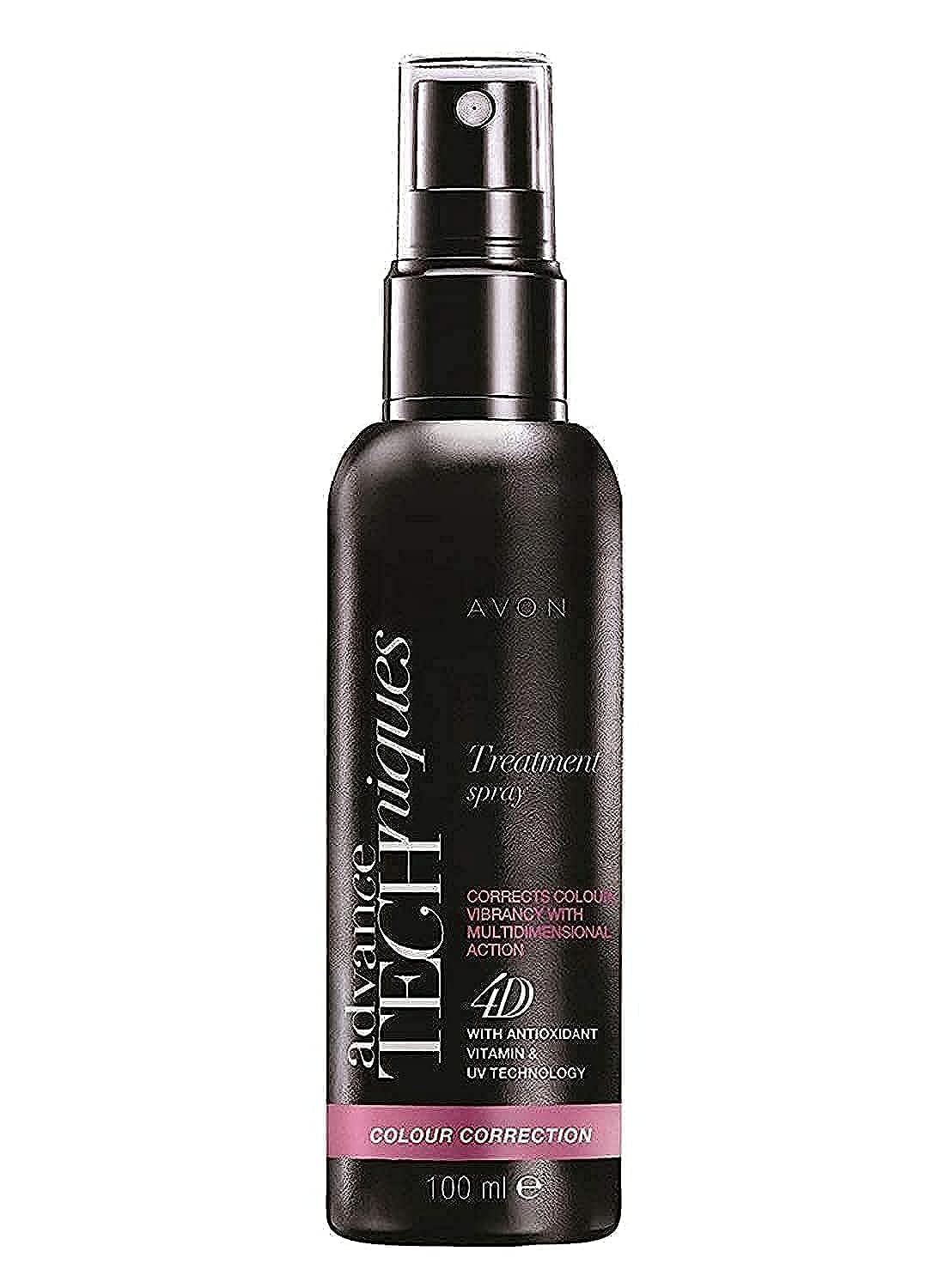 Pack of 2 Avon Techniques Colour Correction Leave In Treatment Spray – corrects colour vibrancy with multi-dimensional action – 4D with antioxidant vitamin and UK Technology – 2 x 100ml
