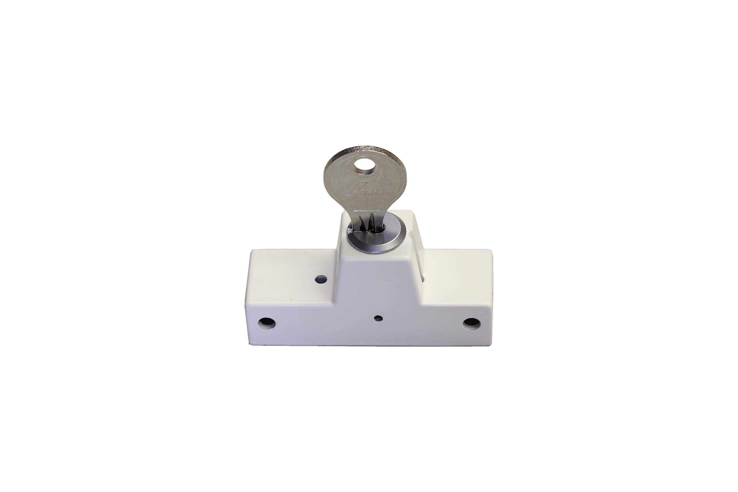 Roto TS2694 Rotary Lock with Cylinder NT/Centro, White, 6,3 x 2 x 3