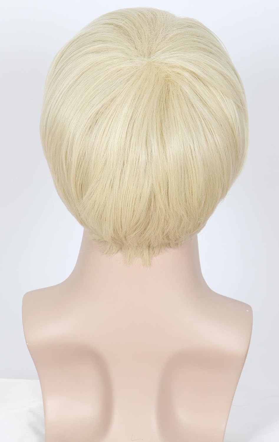 Linfairy Short Blonde Wig Halloween Cosplay Costume Wig for Men, 11.81 inch - Image 4
