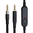 MJKOR Replacement Audio AUX Cable Compatible with HyperX Cloud Mix and Cloud Alpha Gaming Headset, Inline Mute and Volume Control(No Inline Mic)