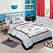 NEWLAKE Airplane Bedding Quilt Sets-2 Pieces of Bedspread Coverlets, Twin Size