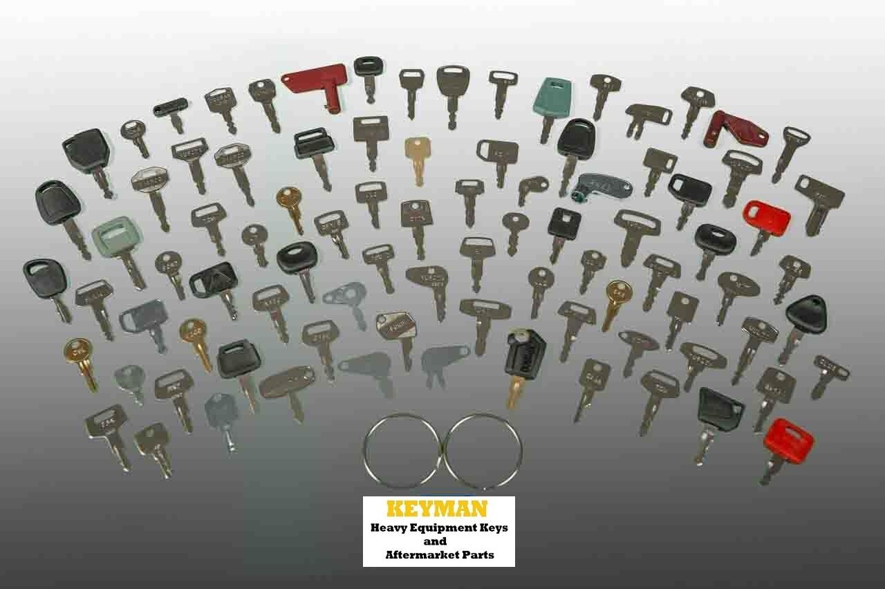 Keyman 100 Heavy Construction Equipment Ignition Key Set 100 Different Keys