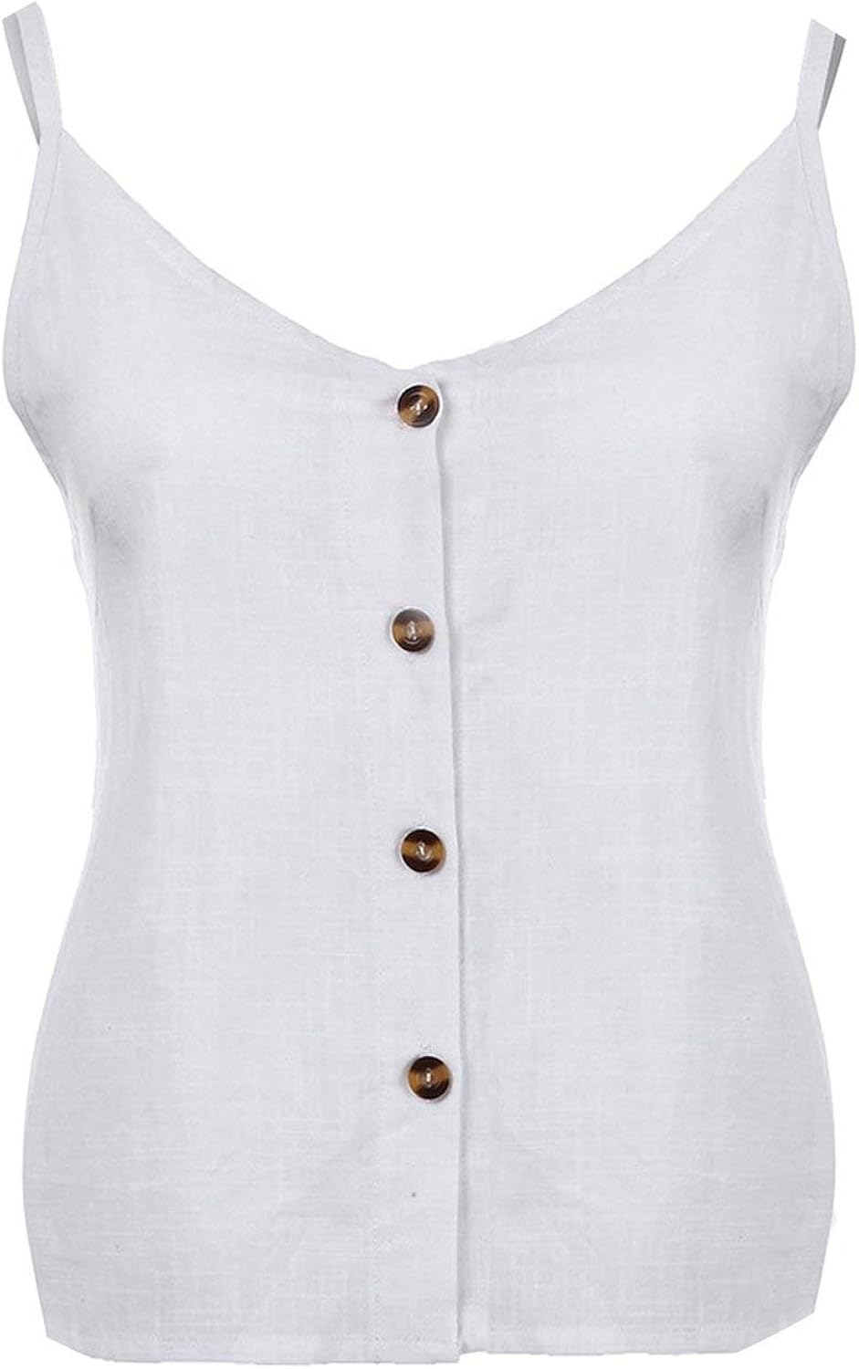 white v neck tank top