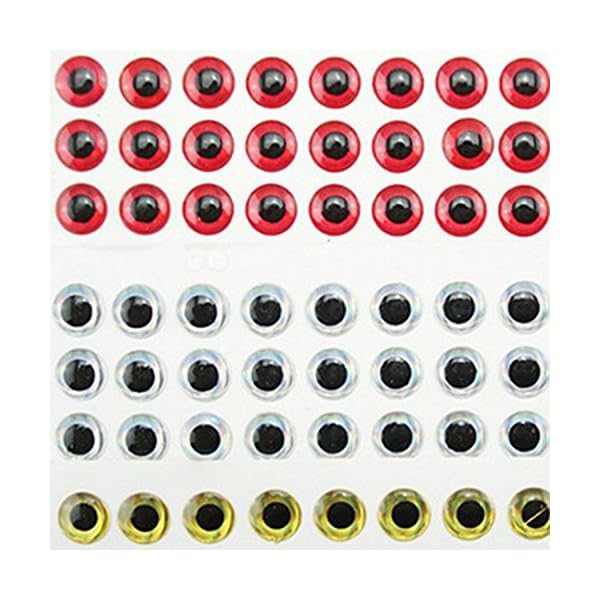 C-Pioneer-100PCS-3D-Fishing-Lure-Eyes-Red-Gold-Silver-8MM-Random-Color