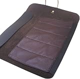 Xrten Leather Carving Tool Roll Bag 5 Pockets Brown PU Leather Storage Pouch view 5