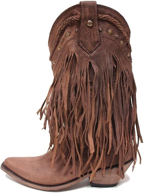 liberty black fringe boots