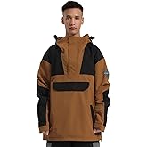 BSASB Mens Snowboard Jacket Ski Pullover Coat Warm Waterproof Windproof Men Snowboarding Jacket Winter Sports