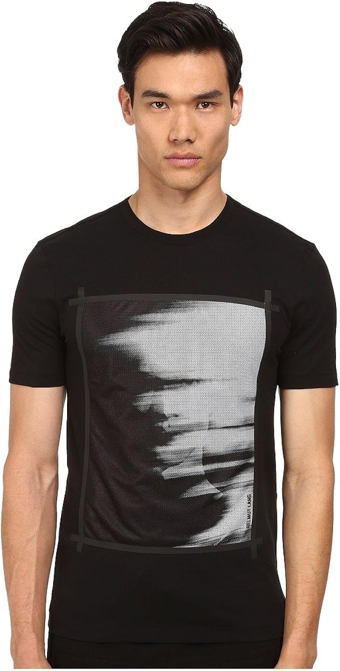 ヘルムート ラング Helmut Lang メンズ Ghost Print Mesh Base Tee トップス Black White Xl 並行輸入品 Tシャツ カットソー 通販 Amazon