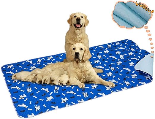 Yangbaga Empapadores Perros, Pañales de Perro Lavable y Reutilizables Empapadores de Entrenamiento para Adecuado para Perros Pequeños y Medianos o Gatos, Antideslizante (90 * 160cm): Amazon.es: Productos para mascotas