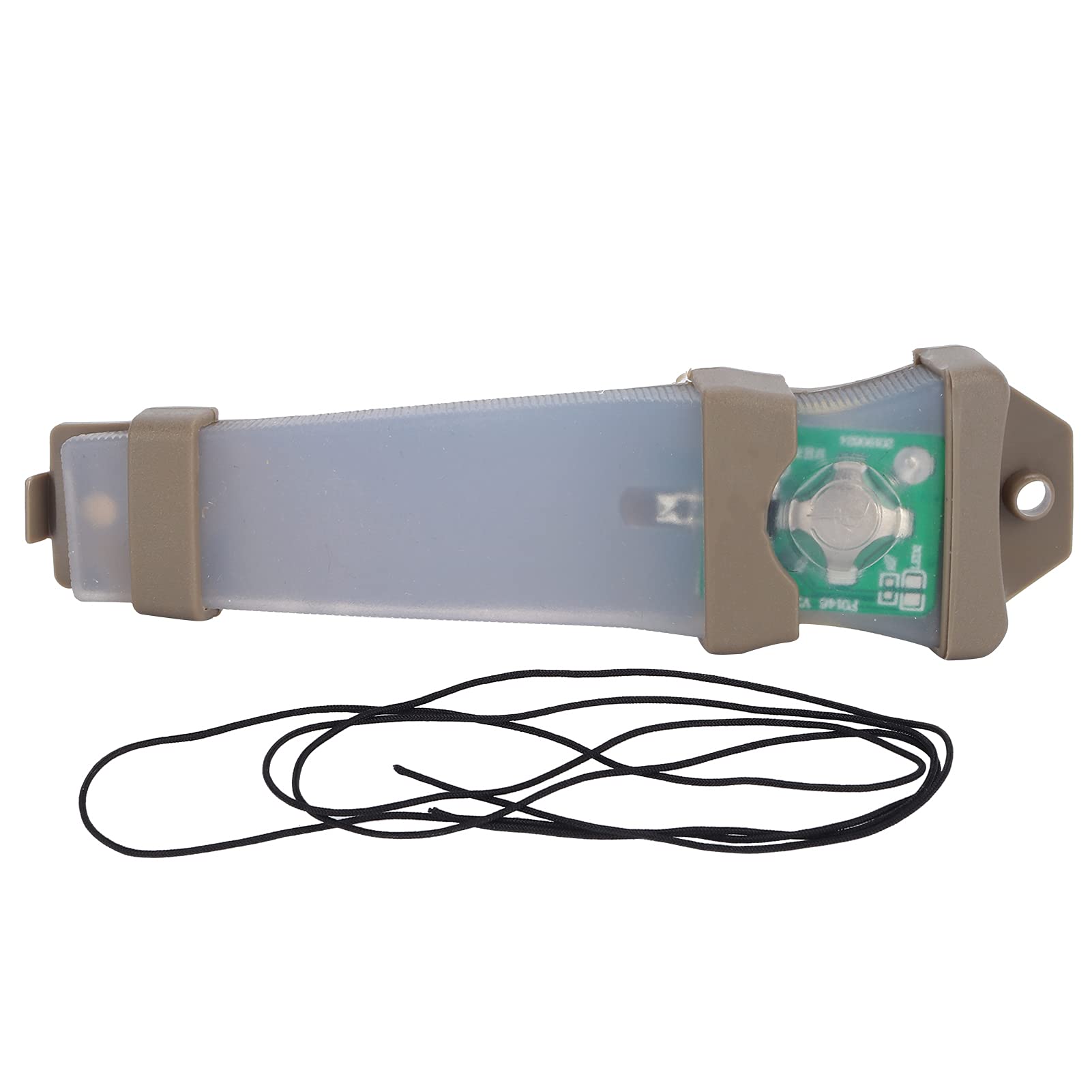 Crisist Helmet Strobe Light, Waterproof Signal Light Two Operating Modes Tactical Helmet Light Survival Signal Light Silicone for Outdoor Activities(Green light at the bottom of the sand shell (GR))