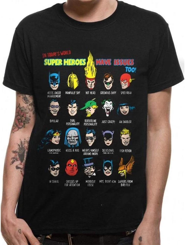 DC Comics Justice League - Superhero Issues T-Shirt
